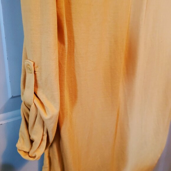 NWOT's Faded Glory Golden Yellow Pullover Top Misses Size Large 12-14 - Picture 4 of 4